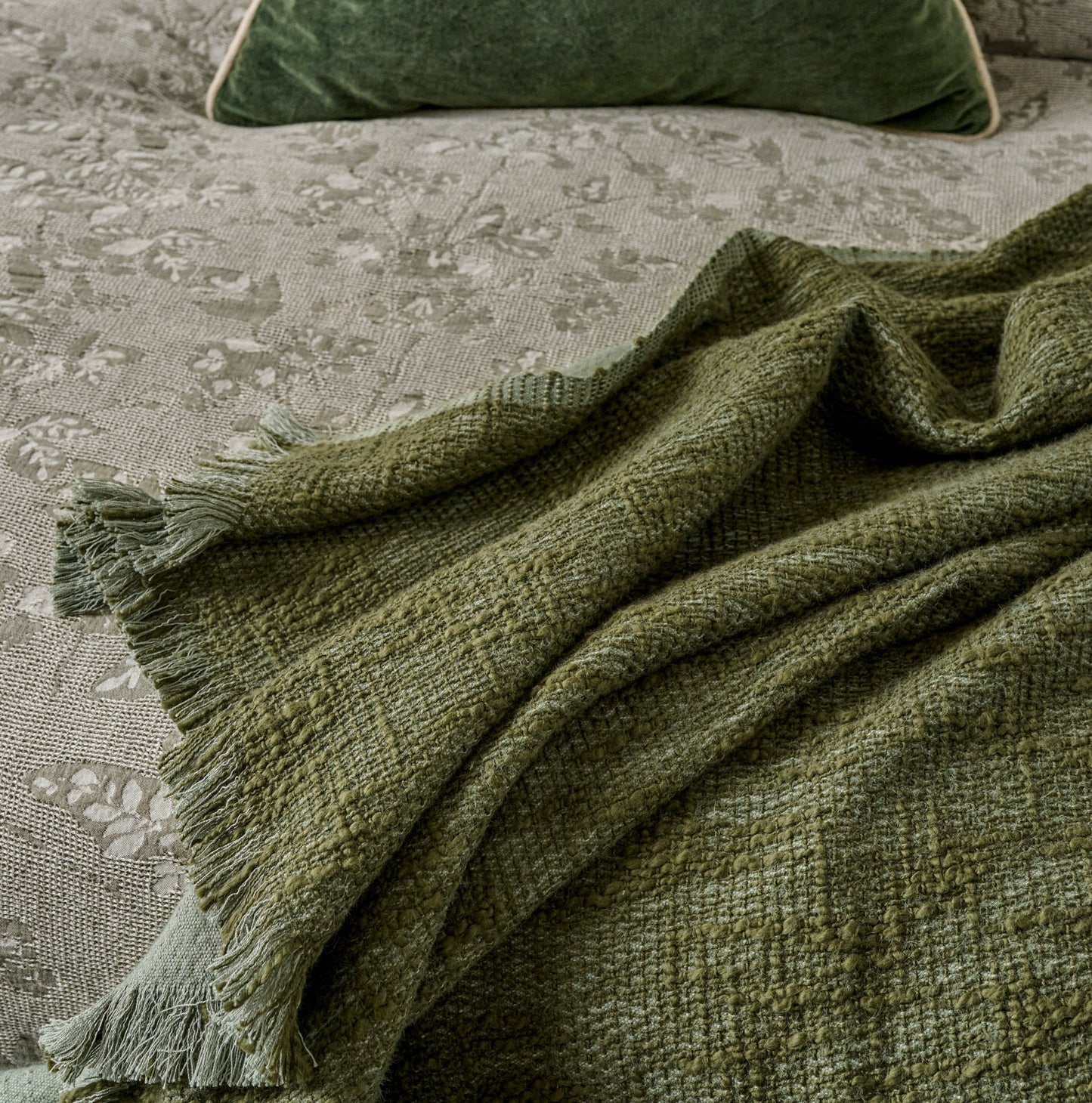 Oversized Reversible Crosshatch Throw