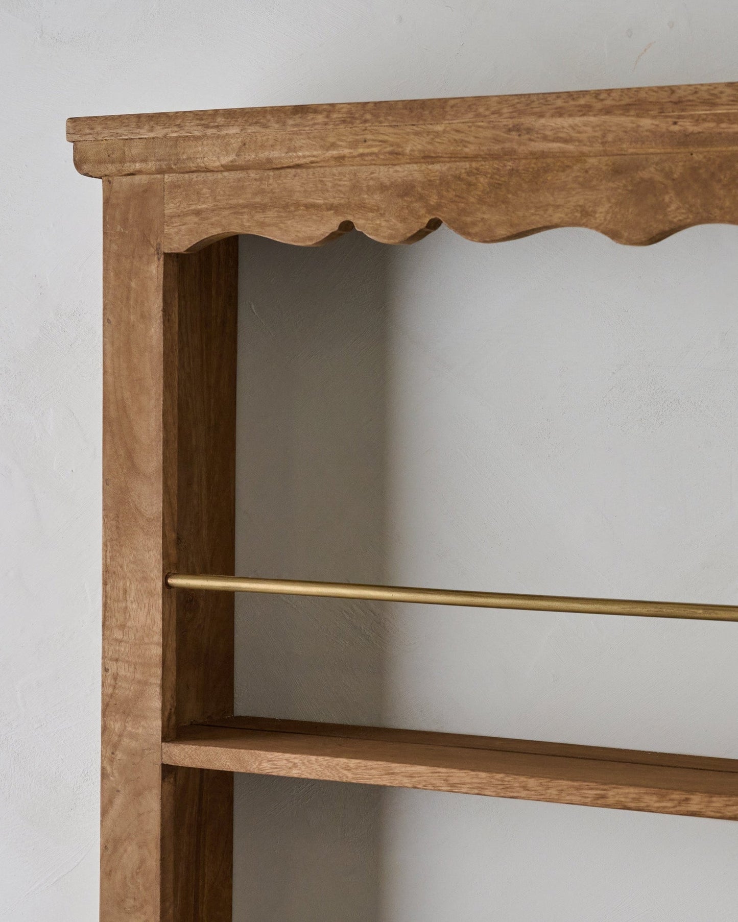 Jolene Wood and Brass Display Shelf