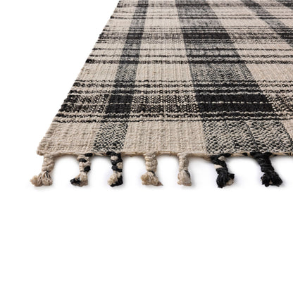 Louie Ivory Black Rug