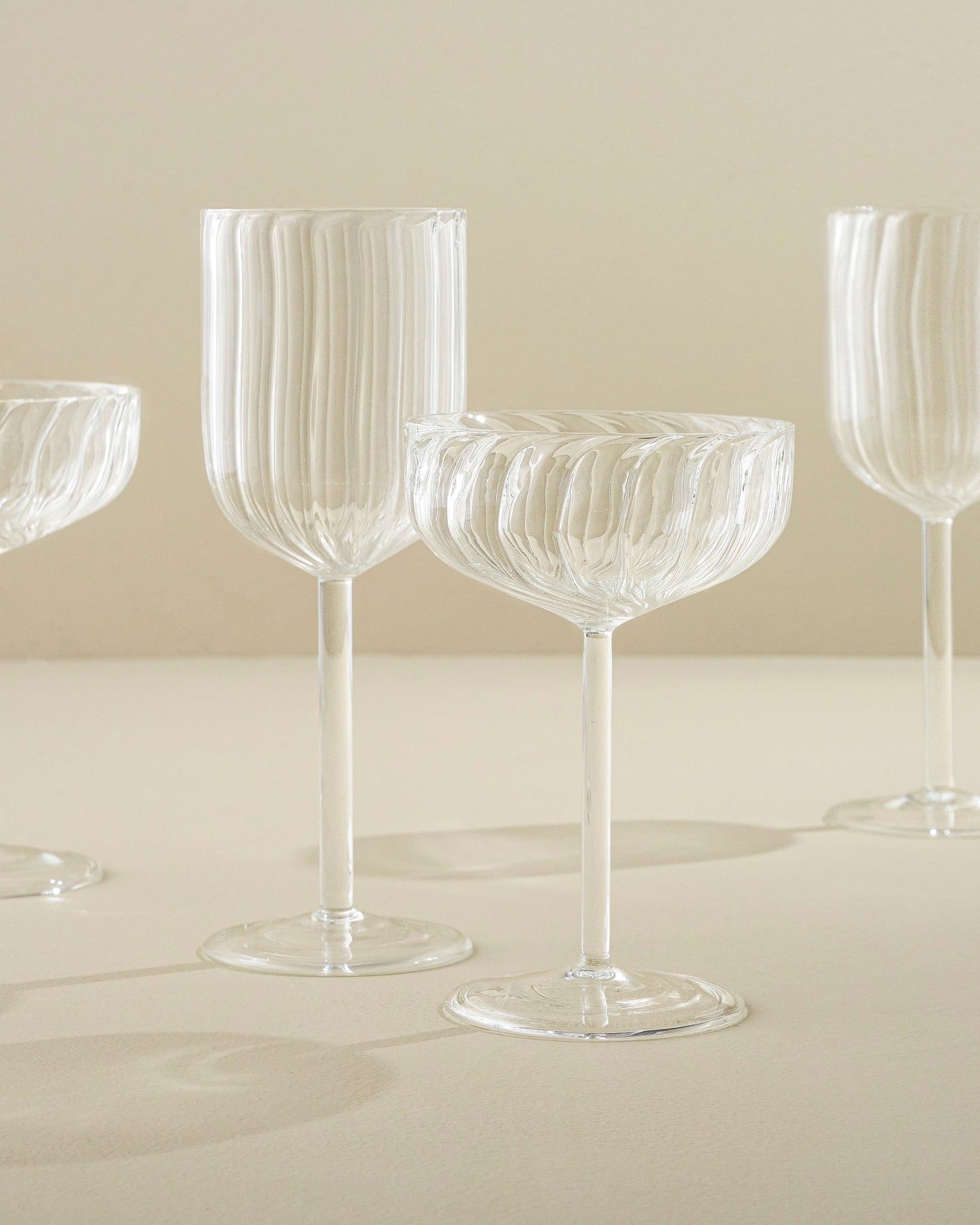 Fluted Wine Glass