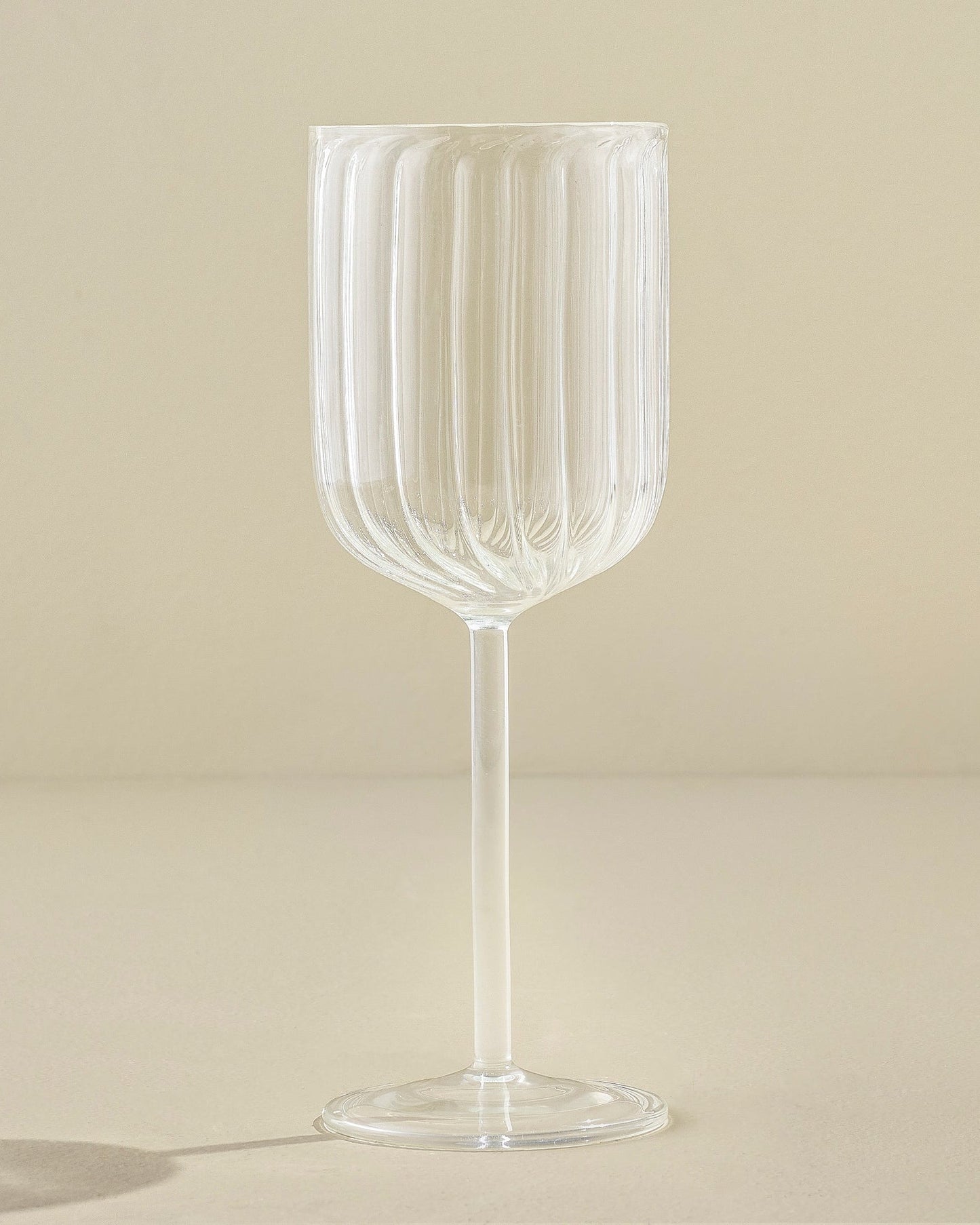 Fluted Wine Glass