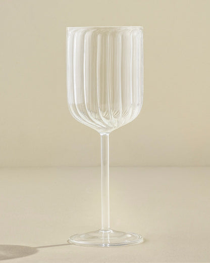 Fluted Wine Glass