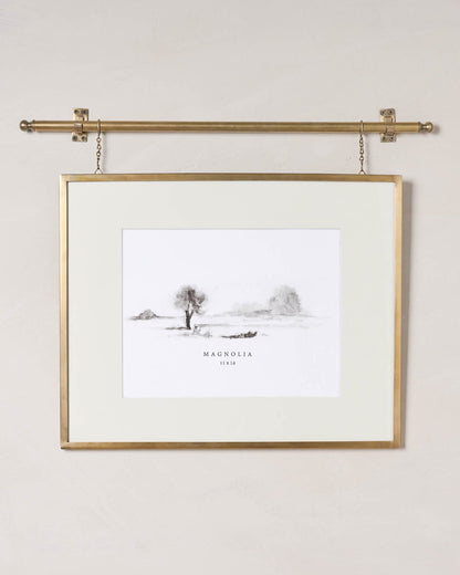 Colleen Brass Rail Picture Frame