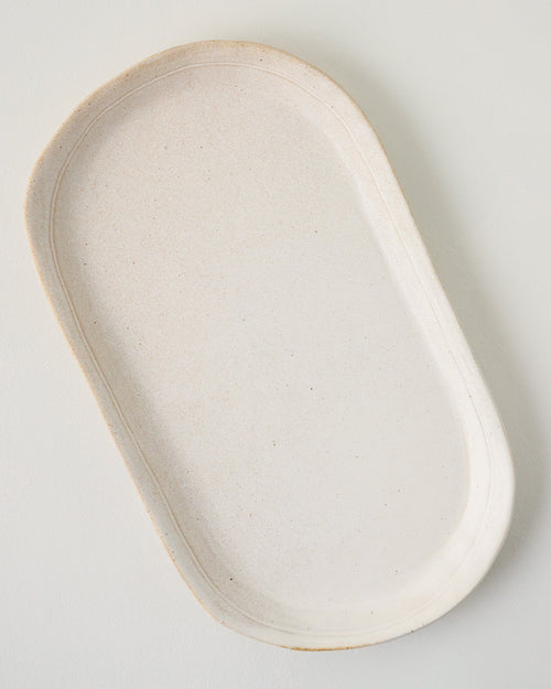 French White Serving Tray
