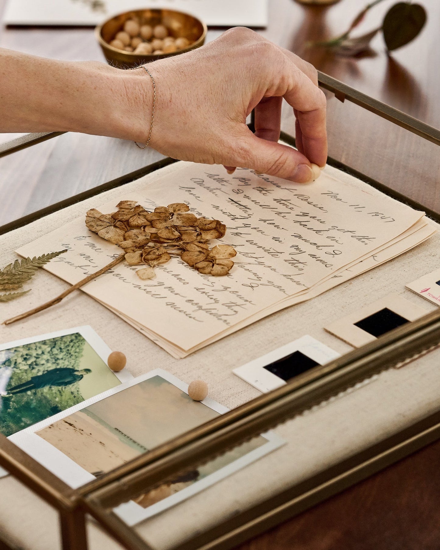 Your Story Brass Display Cabinet