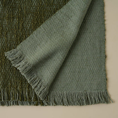 Oversized Reversible Crosshatch Throw