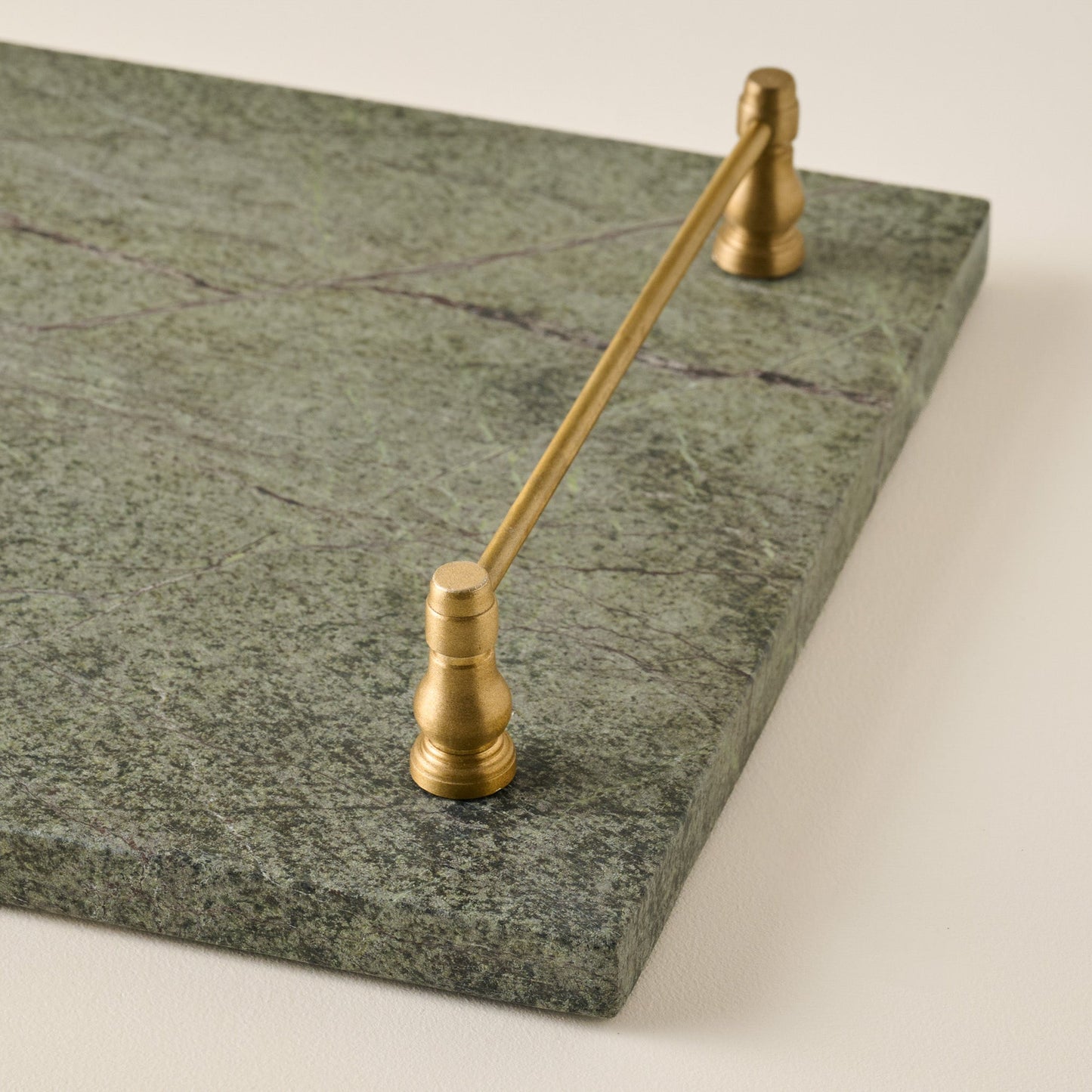 Forest Marble + Brass Serving Tray