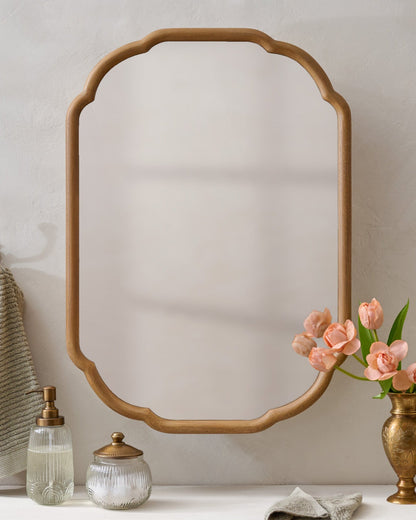 Greer Wood Scalloped Medicine Cabinet