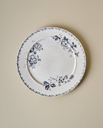 Heirloom Garden Navy Floral Plate