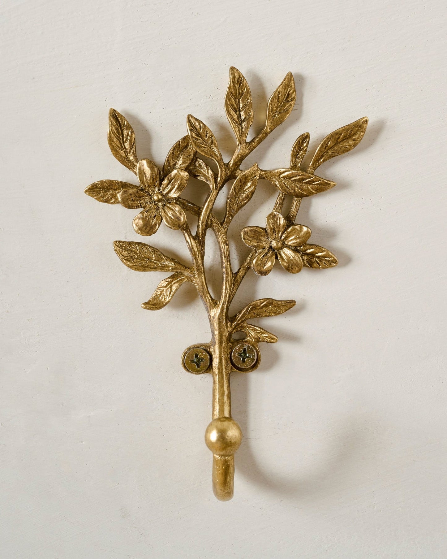 Brass Blooms Wall Hook