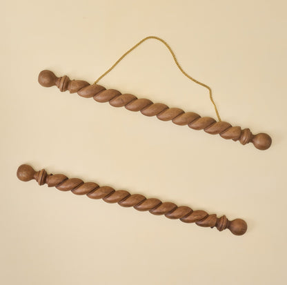 Turned Wood Poster Hanger Kit
