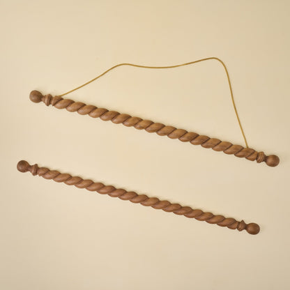 Turned Wood Poster Hanger Kit