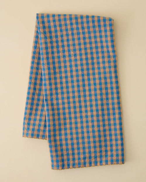 Poolside Check Tea Towel
