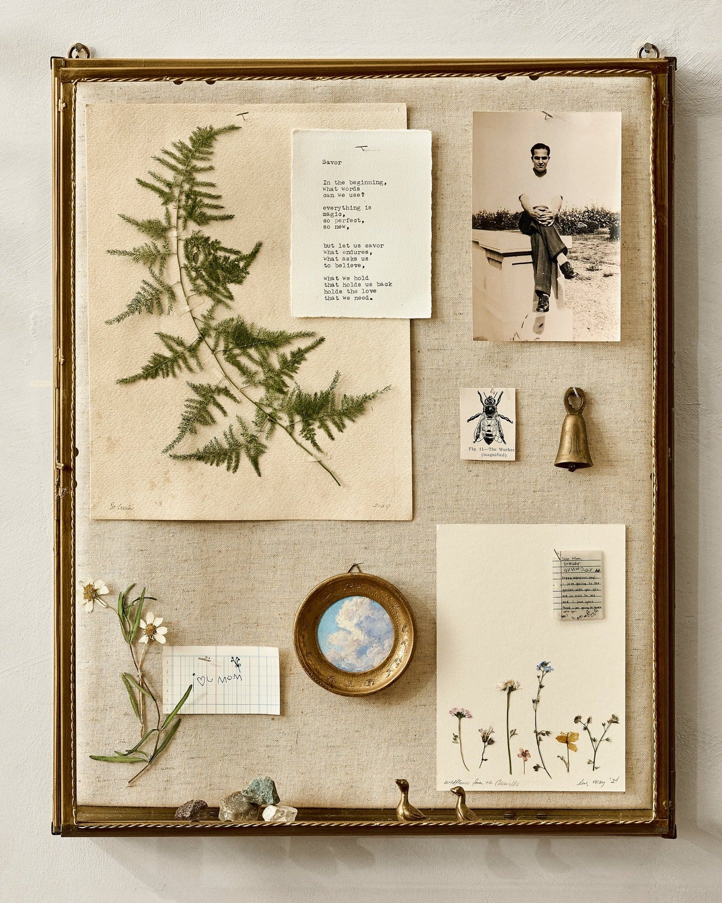 Your Story Brass Display Cabinet