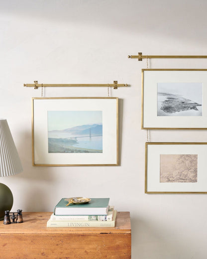 Colleen Brass Rail Double Picture Frame